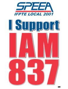 SPEEA - I Support IAM 837