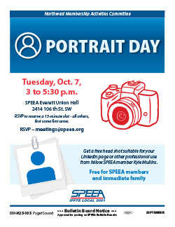 Portrait Day - Tuesday, Oct. 7, 3 to 5:30 p.m.