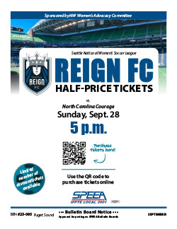 Reign FC Half-Price Tickets
