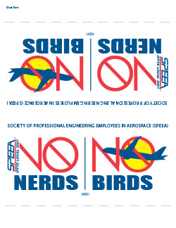 No Nerds, No Birds desktent