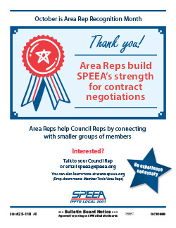 October is Area Rep Recognition Month