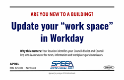 Update your work space in workday