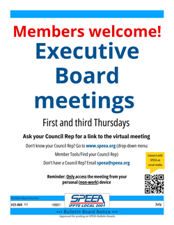 Executive Board Meetings - Members welcome