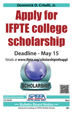 Apply for IFPTE college scholarship