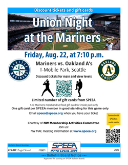 Union Night at the Mariners
