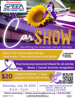 Car Show - Saturday, July 19, 9 a.m. to 2 p.m.