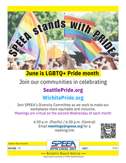 SPEEA stands with PRIDE