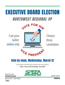 Executive Board Election - Northwest Regional VP