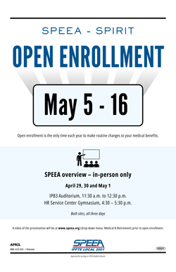 SPEEA-Spirit open enrollment May 5-16