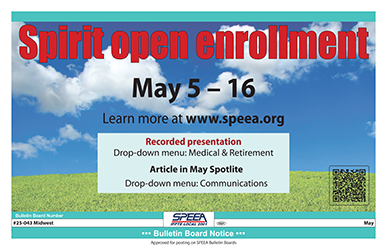 Spirit open enrollment May 5-16
