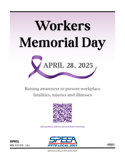 Workers Memorial Day - April 28, 2025