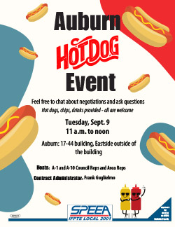 Auburn Hot Dog Event - Tuesday, Sept. 9, 11 a.m. to noon