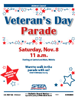Veteran's Day Parade - Saturday, Nov. 8, 11 a.m.