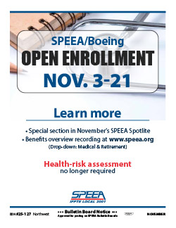 2026 SPEEA Boeing Open Enrollment - Nov. 3-21