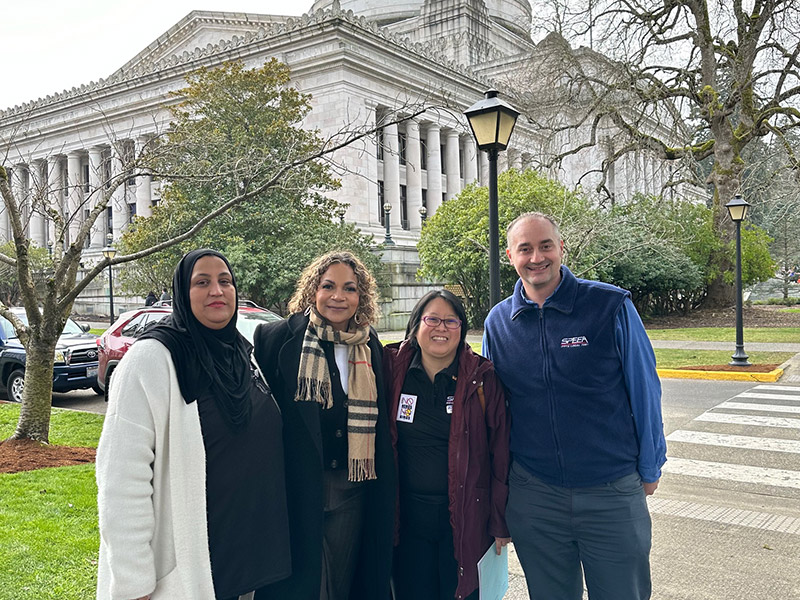 SPEEA Members at Lobby Day in Olympia, Washington