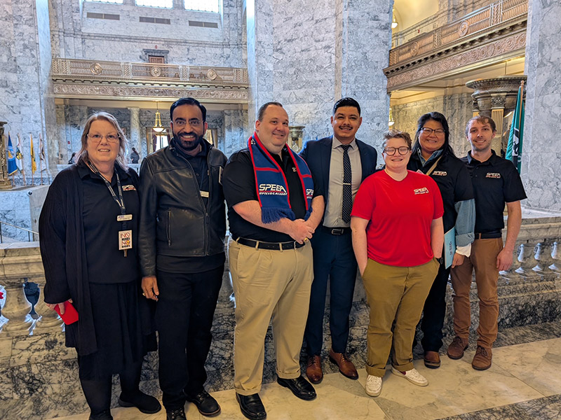 SPEEA Members at Lobby Day in Olympia, Washington