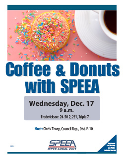 Coffee and Donuts with SPEEA - Wednesday, Dec 17 Frederickson