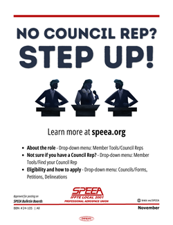 No Council Rep? Step up!