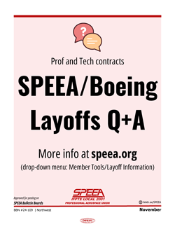 SPEEA/Boeing Layoffs Q+A