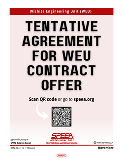 Tentative Agreement for WEU contract offer