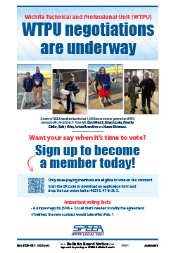 WTPU negotiations are underway