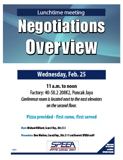 Negotiations Overview - Everett Factory, Wednesday, Feb. 26, 11 a.m. to noon