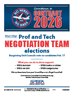 Prof and Tech Negotiation Team elections
