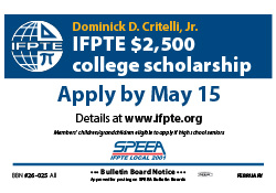 IFPTE $2,500 college scholarship
