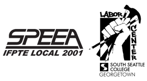 SPEEA IFPTE Local 2001 and WA LERC logo
