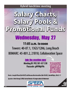 Salary Charts, Salary Pools and Promotional Funds – Towers & BOMARC