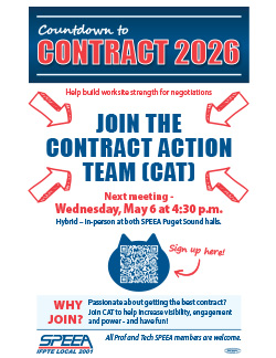 Prof and Tech – Join the Contract Action Team  May 6