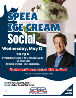 SPEEA Ice Cream Social - DC - Wednesday, May 13 at 1 p.m.