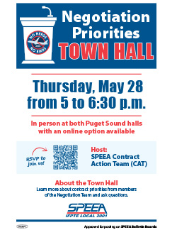 Negotiation Priorities Town Hall - Thursday, May 28 at 5 p.m.
