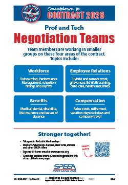 Prof and Tech Negotiation Teams Focus Areas