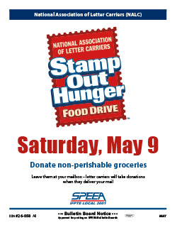 Stamp Out Hunger Food Drive - Saturday, May 9