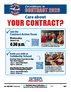 Care about your contract? Get involved