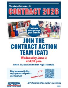 Join the Contract Action Team - Wednesday June 3 at 4:30 p.m.