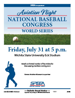 Aviation Night at National Baseball Congress - Friday, July 31, at 5 p.m.