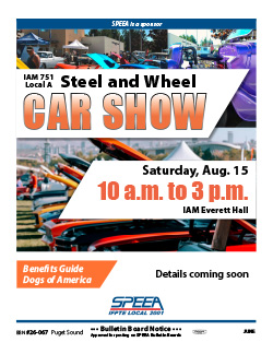 Steel and Wheel Car Show - Saturday, Aug. 15 at 10 a.m.