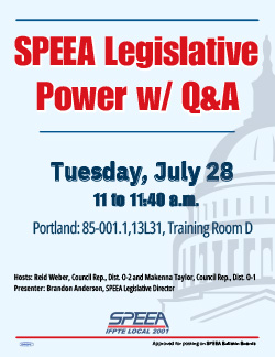 SPEEA Legislative Power – Portland
