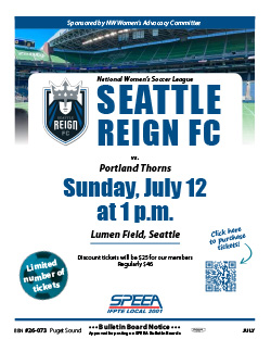 Seattle Reign FC vs Portland Thorns - Sunday, July 12 at 1 p.m.