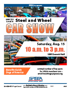 Steel and Wheel Car Show - Saturday, Aug. 15 at 10 a.m.