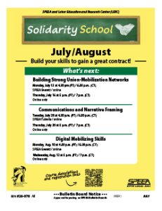 Solidarity School - July/August classes