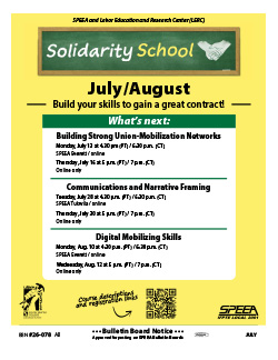 Solidarity School - July/August classes