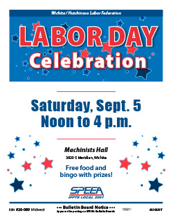 Labor Day Celebration - Wichita - Saturday, Sept. 5, Noon to 4 p.m.