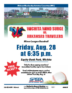 Wichita Wind Surge Baseball - Wichita - Friday, Aug. 28 at 6:35 p.m.