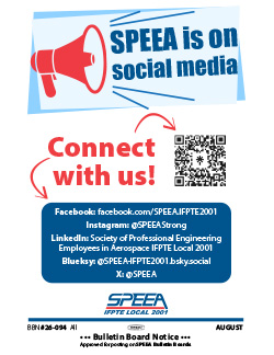 SPEEA is on Social Media - Connect with us!