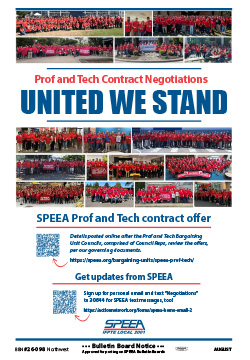 Prof and Tech Contract Negotiations - United we stand