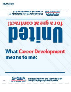 Desk Tent - What Career Development means to me